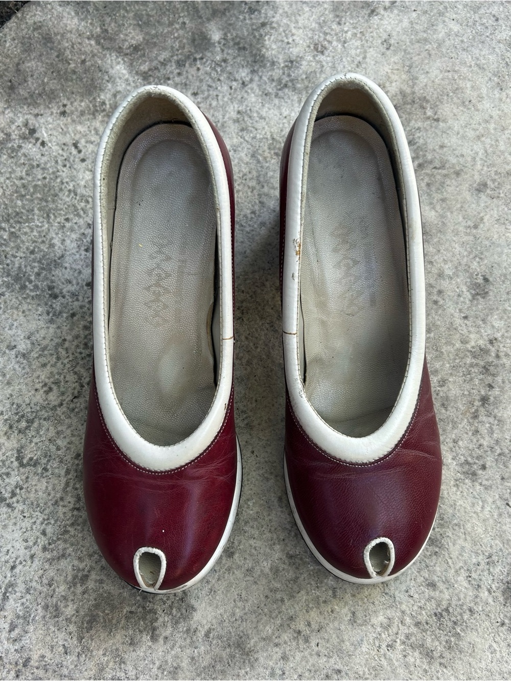 John Fluevog The Pump Peep Toe Ringers, size 7.5